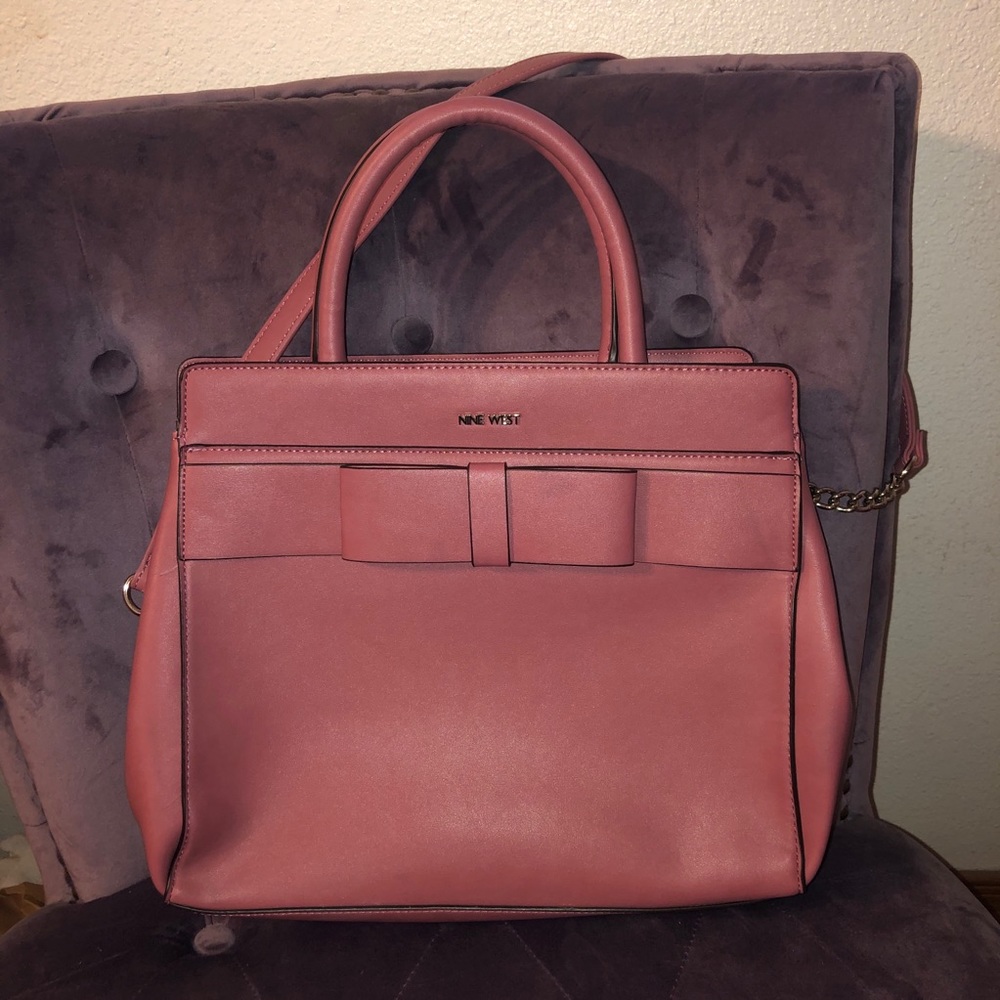 Nine West Pink Bow Purse Bag